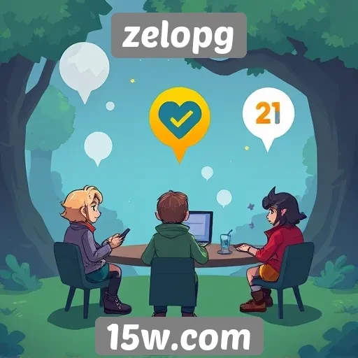 Recursos de interação social no site zelopg